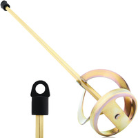 Ayzotek Paint Mixer For Drill, 1-5 Gallon Bucket, Paint Stirrer For Drill, Zinc Plated, Rust-Free & Easy To Clean, Fits All Standard Drills - For Mixing Paint, Resin, Epoxy & Concrete (Small Head)