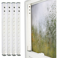 Lock-It Block-It Regular 4 Device Home Security Window Lock Bar, Sliding Door Security Bar & Child Safety Lock