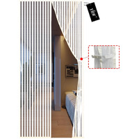 Magnetic Screen Door - Yrh Frame Hook & Loop Heavy Duty Enhanced Screen Mesh,Fit For Door Size:30X80 Inch,Screen Itself Size:32X82 Inch,Self Sealing,Hands Free Mesh Partition,Polyester - White