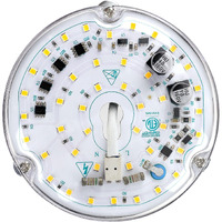 4 Inch Ceiling Fan Led Light Replacement, 18W 3000K 2100Lm Ceiling Fan Light Kit, Round Led Engine Retrofit Kit, Fan Light Kit Replacement, 120V, Cri90, Dimmable (Warm White)