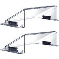 Adjustable Air Vent Deflector For Ac,Ceiling, Wall, Floor, 9    To 14    Wide, Baseboard - Magnetic, Heat & Wind Blocker,Vent Covers For Central Conditioner, Heating, Refrigeration, Builder,2 Pack