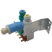 Supplying Demand W10408179 1938614 Side-By-Side Refrigerator Dual Water Inlet Valve Assembly Replacement Model Specific Not Universal Blue