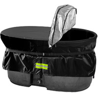 Rubermaid 100 Gallon Waterproof Stock Tank Cover With Zipper, Rectangular Cold Plunge Oval Ice Bath Tub Horse Livestock Water Trough Insulated Hard Cover For Outdoor Polar Protector 100 Gal Hot Tub