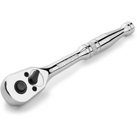 Workpro 1/4-Inch Drive Ratchet, Quick-Release Reversible Ratchet Wrench, 72-Tooth 1/4 Drive Ratchet Handle, Chrome Alloy Made, Cr-Mo Head, Full Polished