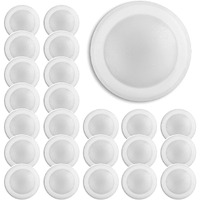 Lunabode Led 7.5 Inch Flush Mount Ceiling Light Fixture| 16.5W, 1500Lm, 120V, 6000K Modern Kitchen Recessed Ceiling Lamp | Wet Location Dimmable Led Light | Etl, 4/6"" J-Box, White (24 Pack)