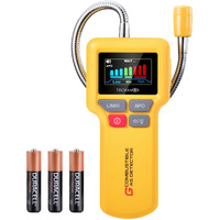 Gas Leak Detector, Protectmeter Natural Gas Leak Detector For Home/Rv, Portable Propane Gas Detector With Audio & Video Alarm (Yellow)