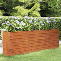 Vidaxl Garden Raised Bed Rusty 94.5X15.7X30.3 Corten Steel