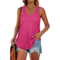 Loose Fitting Tank Tops For Women Casual Summer Pink Tops For Women Trendy Xl