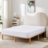 Hbhlfz King Fitted Sheet Only, Soft Breathable Bottom Sheet - 78""X80"" Deep Pockets King Size Fitted Sheet - All Around Stretch Fit, Wrinkle Resistant, Colorfast - Easy Care, White