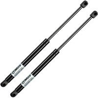 Qty (2) C16-04155 17 Inch 20Lb/89N Gas Strut Shocks Spring Lift Supports For Leer Camper Shell Window, Snugtop Truck Topper Door, Rv Cabinet Door, Tool Box Lid, Boat Storage, And Toy Toolbox Cover