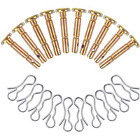 Shear Pins And Cotters Pins (10 Pairs) For 738-04124A Troy Bilt 714-04040 738-04124 Snowblowers Replacement