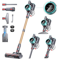 Cordless Vacuum Cleaner, 45Kpa 550W Vacuum Cleaners For Home, 60 Mins Stick Vacuum Cordless Rechargeable, Self-Standing, Wall Mount Charging Household Vacuum Cleaner For Carpet Pet Hair Hardwood Floor
