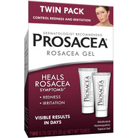 Prosacea - Medicated Rosacea Treatment For Face - Heals Rosacea Symptoms Of Redness, Pimples And Irritation - Fragrance Free - Twin Pack - Two 0.75Oz Tubes (1.5Oz Total)