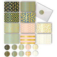 Smart Scribble 50 Blank Cards And Envelopes, Assorted Greeting Cards For All Occasions, 4X6    Blank Note Cards With Envelopes And Matching Stickers- 10 Elegant Designs, Thank You Card Assortment Pack,