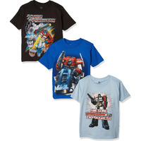 Transformers Little Boys' Boys Tee 3-Pack, Assorted, 7