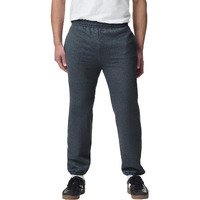 Gildan Mens Fleece Elastic Bottom Sweatpants With Pockets, Style G18100 Pants, Dark Heather, Xx-Large Us