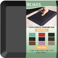 1"" Extra Thick Anti Fatigue Floor Mat,Kitchen Mat, Standing Desk Mat - Comfort At Home, Office, Garage - Advanced Pu Foam (Black, 30"" L X 17"" W)