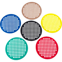 Cando - 10-0856 Cando Web Hand Therapy Device, Latex, 14"" Diameter, Set (Tan, Yellow, Red, Green, Blue, Black)