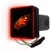 Fanmats Nfl - Philadelphia Eagles Light Up Hitch Cover | Black | Fits All 2 In. Class Iii Hitches | Eagle Head Primary Logo