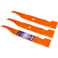 Husqvarna 48-Inch High-Lift Bagging Lawn Mower Blade, Lawn Mower Parts Riding Mowers, Replacement For Oem Part No. 180054, Orange, Pack Of 3
