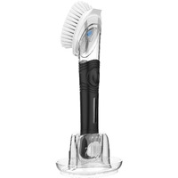 Mr.Siga Soap Dispensing Dish Brush Storage Set, Kitchen Brush With Holder For Pot Pan Sink Cleaning