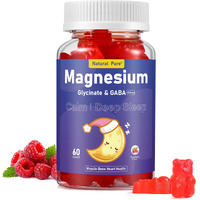 Magnesium Glycinate Gummies With Gaba For Clam And Bed Time 400Mg Sugar Free Magnesium Glycinate Supplement With Vitamin D, B6, And Coq10 For Calm & Bed Time For Kids Adults