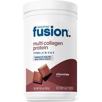 Bariatric Fusion Chocolate Multi Collagen Protein Powder | Hydrolyzed Collagen Peptides Powder Plus Joint Support Complex Of Msm And Glucosamine | Type 2 | Dairy, Gluten & Soy Free | 30 Servings