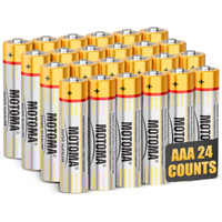 Motoma Aaa Batteries 24 Pack 1.5V 720Mah Alkaline Aaa Battery Long Lasting Power Triple Aaa Batteries Aaa Size For Household Electronic Devices (Non-Rechargeable)