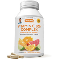 Andrew Lessman Vitamin C 500 Complex 60 Capsules - Non-Acidic Vitamin C Plus Citrus Bioflavonoids For Immune System And Anti-Oxidant Support, No Stomach Upset, Small Easy To Swallow Capsules
