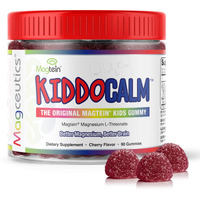 Magceutics Kiddocalm Gummies For Kids - Magtein Magnesium L-Threonate, Increases Calm, Sleep, Focus, Memory And Cognitive Function - Cherry Flavor, 90 Vegan Gummies