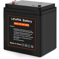 12V 5Ah Lifepo4 Rechargeable Backup Battery With Bms, 2000+ Cycles, Garage Door Opener Replacement Battery For Chamberlain 41A6357-1/Liftmaster 485Lm 8500W