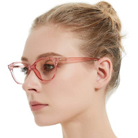 Mare Azzuro Reading Glasses Women 4.00 Stylish Readers 4.0 Strength For Female Round Glossy Magnifying Eyeglasses +400