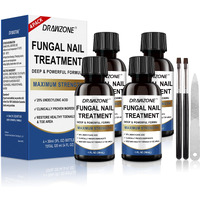 Toenail Fungus Treatment Extra Strength With 25% Undecylenic Acid, Ingrown Toenail Treatment, Nail Repair, Fungus Nail Treatment, Yellow Toenail, Damaged Nails Foot Fungus Treatment (4Pack)