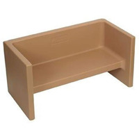 Children's Factory Adapta-Bench, Cf910-057 Almond, Kids Flexible Seating, Classroom, Preschool And Daycare Furniture, Indoor Or Outdoor Toddler Chairs