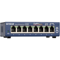 Netgear 8-Port Gigabit Ethernet Unmanaged Switch (Gs108) - Desktop Or Wall Mount, And Limited Lifetime Protection