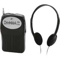 Gpx Portable Am/Fm Radio, Black (R116B)