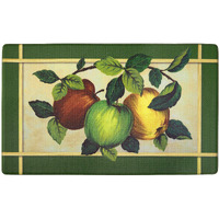 Anti-Fatigue Floor Comfort Mat - 18 X 30 Inch (Apple Orchard) - Waterproof Non-Slip Rug - Easy To Clean Cushioned Mat For Kitchen, Bathroom, Standing Desk & Office - Achim Home Decor Multi Color