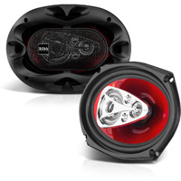Boss Audio Systems Ch6950 Chaos Series 6 X 9 Inch Car Audio Door Speakers - 600 Watts Max, 5 Way, Full Range, Coaxial, Sold In Pairs, Hook Up To Stereo And Amplifier, Tweeters
