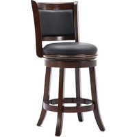 Boraam Augusta Counter Height Swivel Stool, 24-Inch, Cappuccino