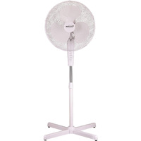Brentwood Kool Zone Oscillating Stand Fan, 3-Speed 16-Inch, White