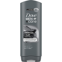 Dove Body And Face Wash Purifying Charcoal + Clay Body Wash For Men With 24-Hour Nourishing Micromoisture Technology 18 Oz