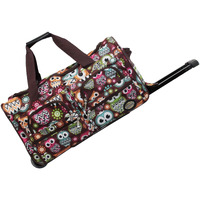 Rockland Rolling Duffel Bag, Owl, 22""