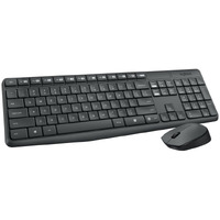 Logitech Mk235 Wireless Keyboard And Mouse Combo For Windows, Usb Receiver, 15 Fn Keys, Long Battery Life, Compatible With Pc, Laptop