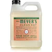 Mrs. Meyer's Hand Soap Refill, Made With Essential Oils, Biodegradable Formula, Geranium, 33 Fl. Oz