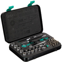 Wera 8100 Sa 2 Zyklop 1/4"" Metric Ratchet Set, 42-Pieces