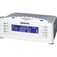 Sangean Rcr-22 Atomic Clock With Fm-Rds / Am / Aux-In Digital Tuning Clock Radio, Silver, One Size