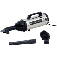 Metrovac Vm4Sb500 Evolution Hand Vacuum, 120V, 504W, Powerful, Lightweight, All-Steel, Easy Cleanups For Home, Office, Car, Satin Nickel/Black Finish