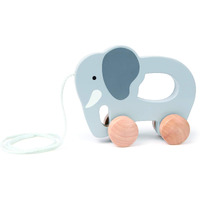 Hape Wooden Elephant Pull-Along Baby Toy| Early Learning Push And Pull Toys For Toddlers Age 1 Years And Up