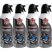 Dust-Off Dpsxl4A 10Oz Electronics Dusters, 4 Pk