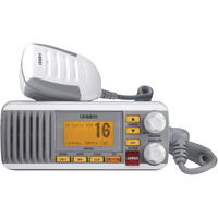 Uniden Um385 25 Watt Fixed Mount Marine Vhf Radio, Waterproof Ipx4 With Triple Watch, Dsc, Emergency/Noaa Weather Alert, All Usa/International/Canadian Marine Channels, Memory Channel Scan, White